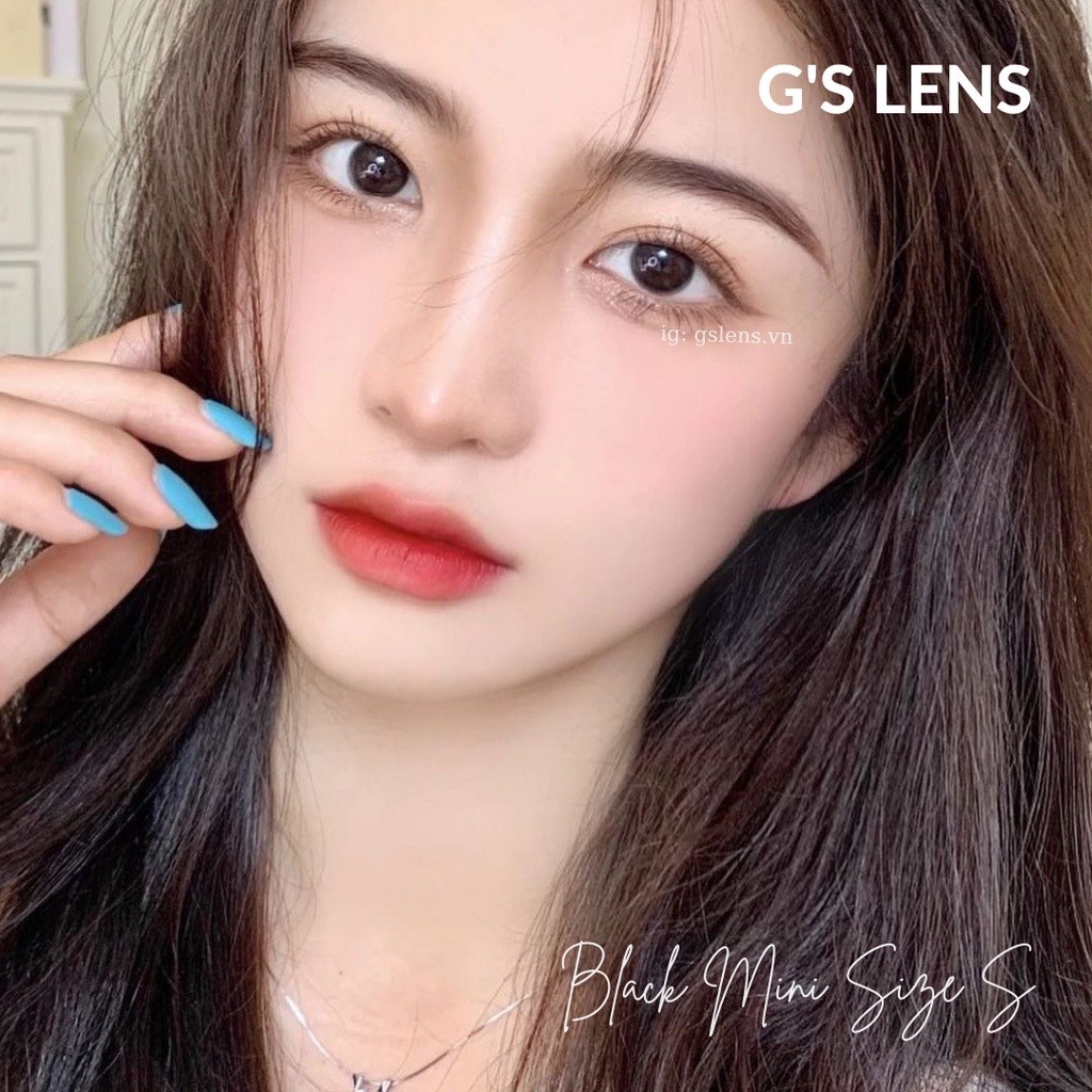 Kính Áp Tròng Lens Mắt BLACK MINI Size S 14.2mm (0-6 độ)