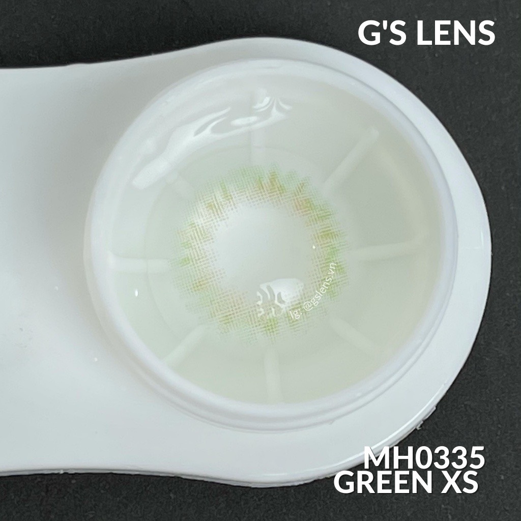 Kính áp tròng 6 tháng MH0335 GREEN màu xanh lá tự nhiên không giãn tròng GTRENDY - MC38