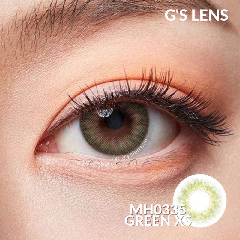 Kính áp tròng 6 tháng MH0335 GREEN màu xanh lá tự nhiên không giãn tròng GTRENDY - MC38