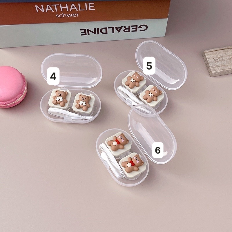 Khay Mini 3D Gấu Nhiều Mẫu - Case Đựng Lens