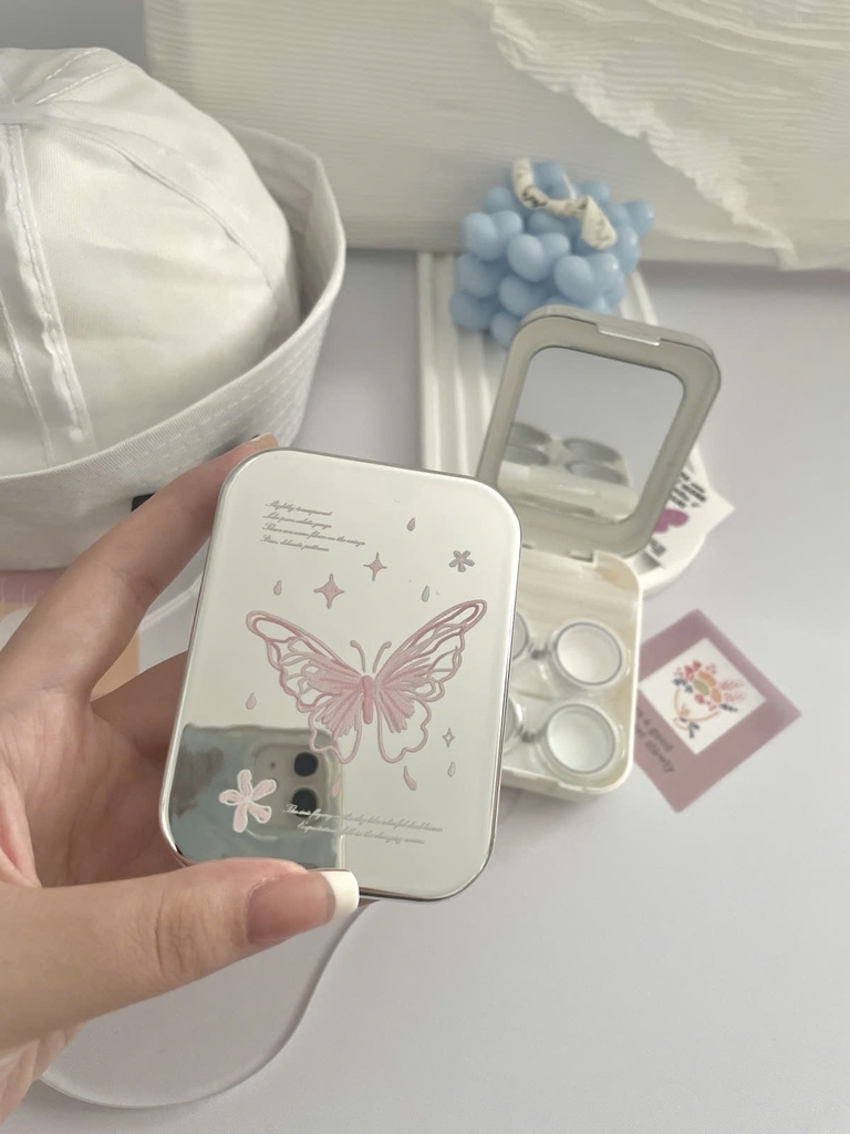 Khay Đôi Tráng Gương Bướm Mẫu Mới