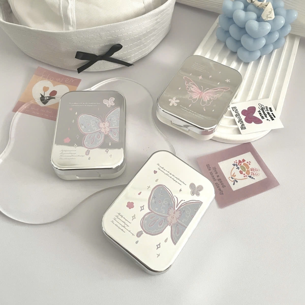 Khay Đôi Tráng Gương Bướm Mẫu Mới