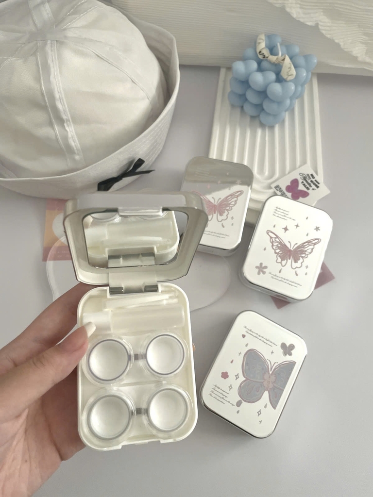 Khay Đôi Tráng Gương Bướm Mẫu Mới