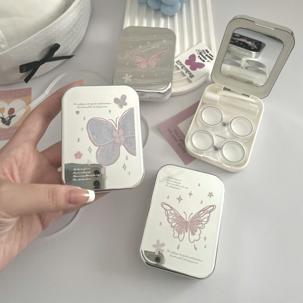 Khay Đôi Tráng Gương Bướm Mẫu Mới