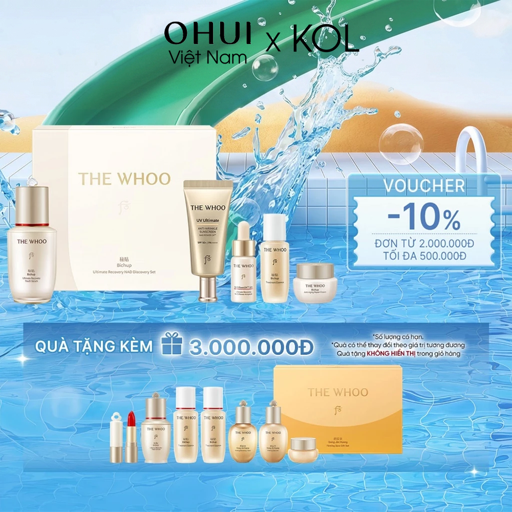 [KOL x OHUI] Bộ Tinh chất Trẻ Hóa Whoo Bichup Ultimate Recovery Discovery Set