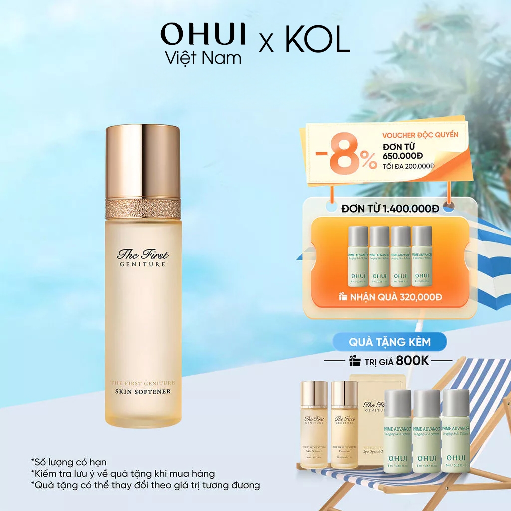 [KOL x OHUI] Nước cân bằng chống lão hóa da tái sinh da OHUI The First Geniture Skin Softener