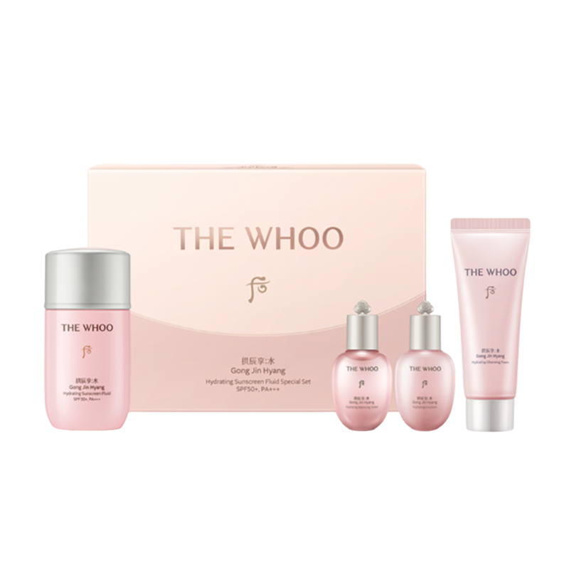 Bộ Kem Chống Nắng Whoo Gongjinhyang Soo Vital Hydrating Suncreen Fluid Special Set