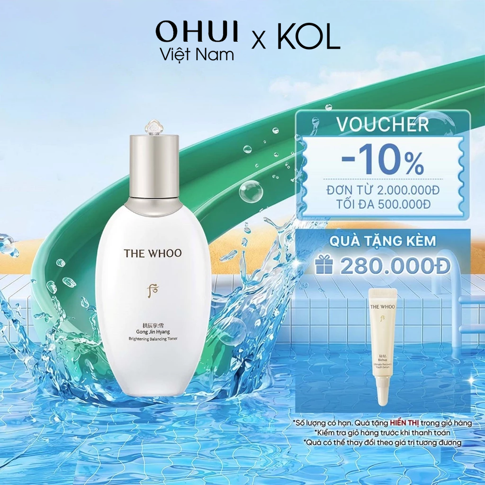 [KOL x OHUI] Nước cân bằng Whoo Gongjinhyang Seol Brightening Balancing Toner