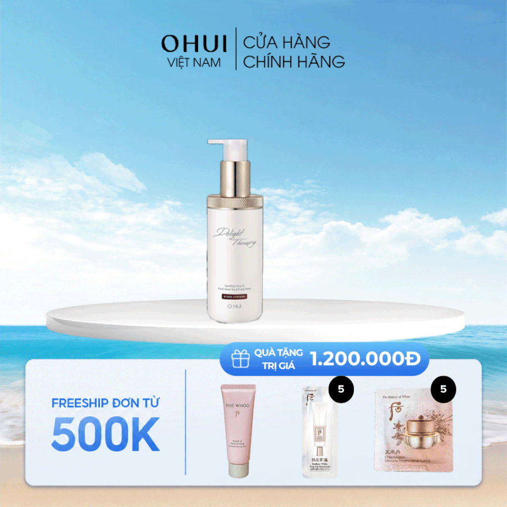Sữa dưỡng thể cho da mịn màng OHUI Delight Therapy Body Lotion