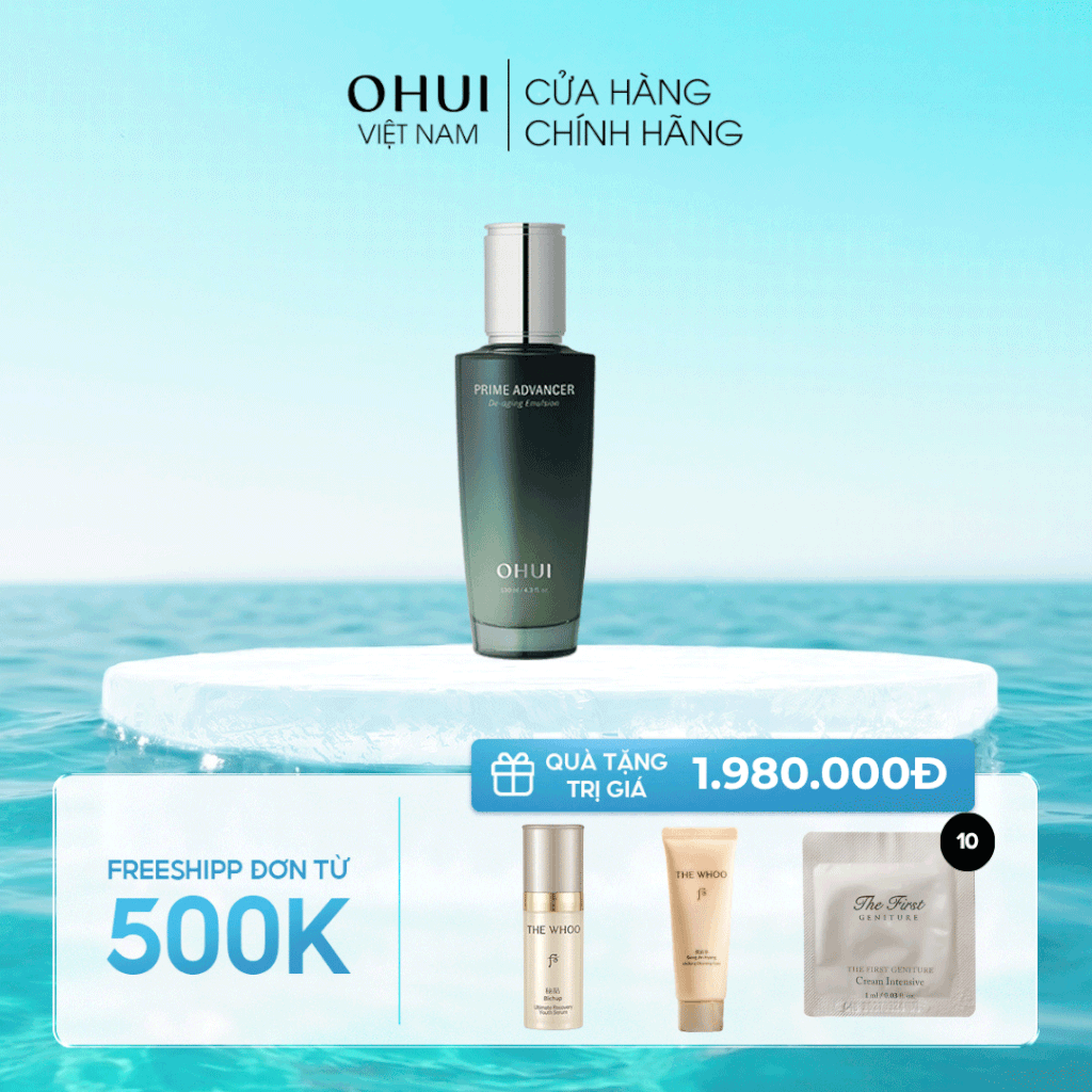 Sữa dưỡng ngăn ngừa nếp nhăn OHUI Prime Advancer Emulsion