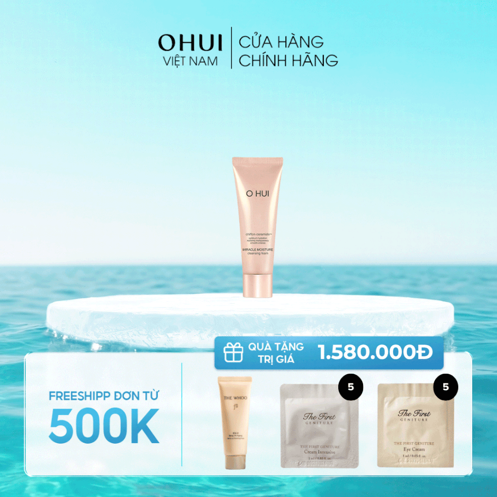 Sữa rửa mặt Ohui Miracle Moisture Cleansing Foam 80ml
