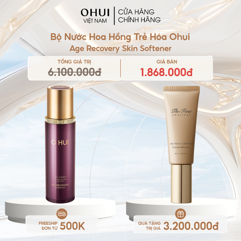 Bộ Nước Hoa Hồng Trẻ Hóa Ohui Age Recovery Skin Softener