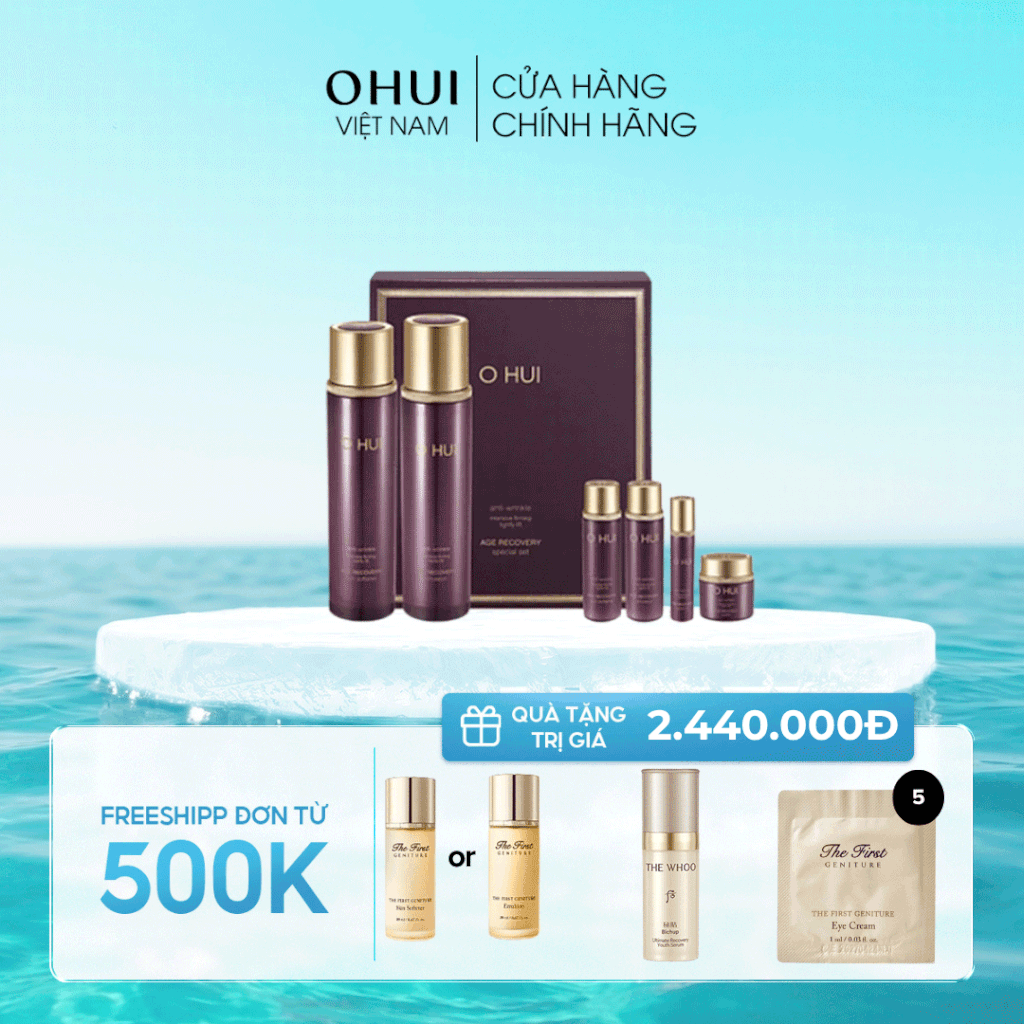 Bộ Sản Phẩm Dưỡng Da Trẻ Hóa Ohui Age Recovery Special Set 2pcs