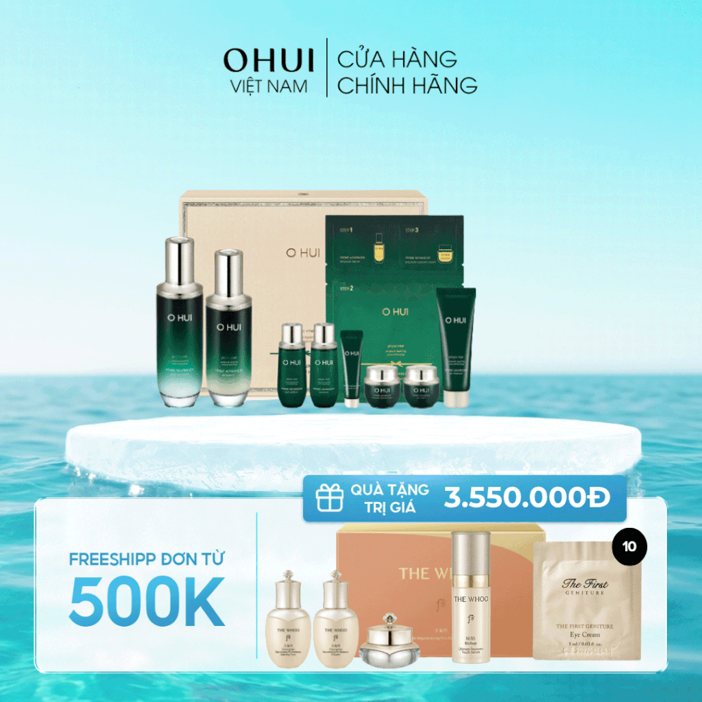 Bộ Dưỡng Ẩm Trẻ Hóa Làn Da Ohui Prime Advancer 2pcs Special Set