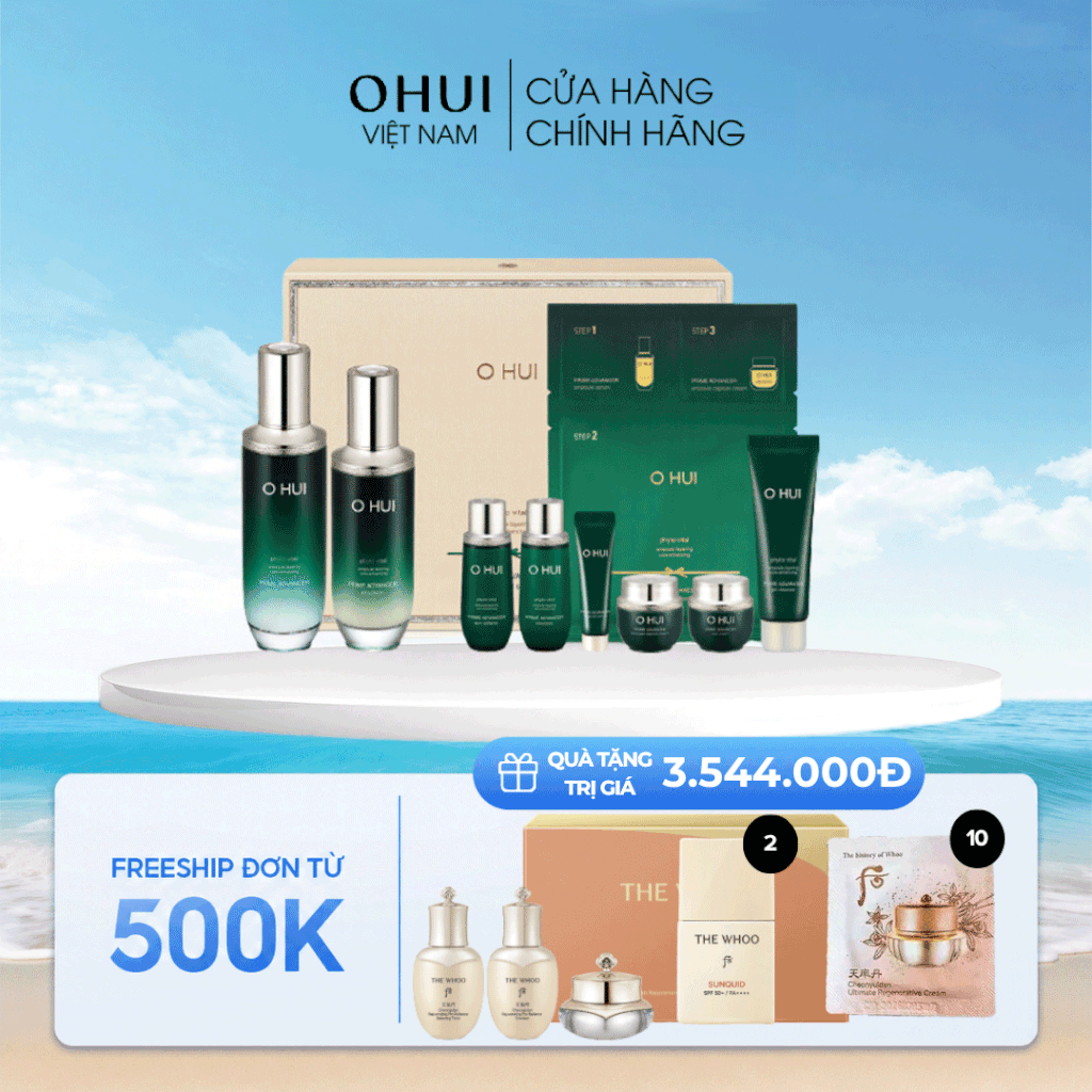 Bộ Dưỡng Ẩm Trẻ Hóa Làn Da Ohui Prime Advancer 2pcs Special Set