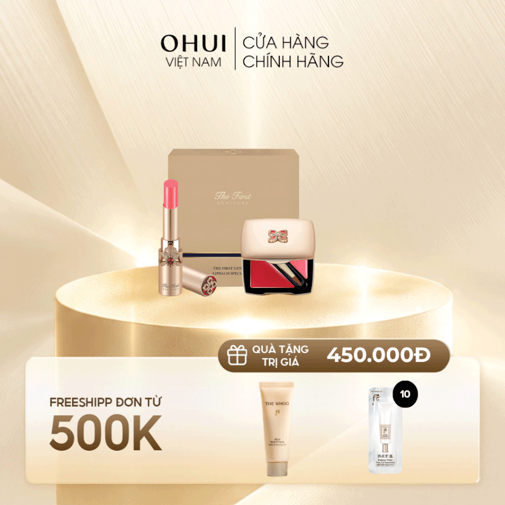 Bộ Son Dưỡng Môi OHUI The First Geniture Lipbalm Pink Set