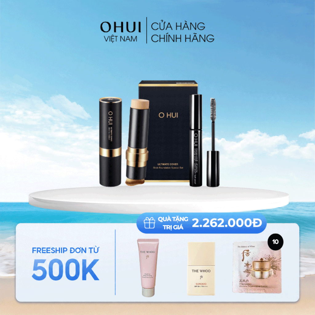 Bộ Kem Nền Dạng Thỏi Ohui Ultimate Stick Foundation 2pcs Set