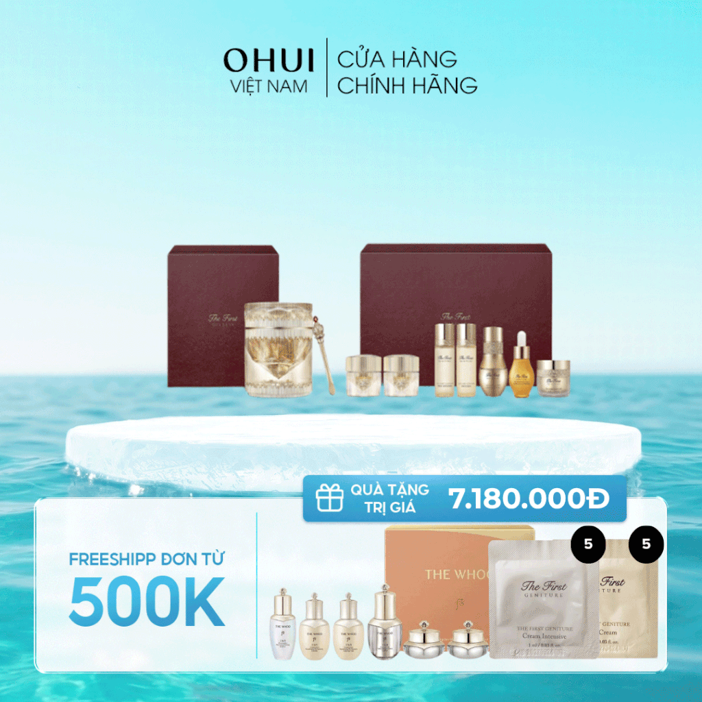 Bộ kem dưỡng trẻ hóa da từ bột kim cương OHUI The First Diadein Solitaire Cream