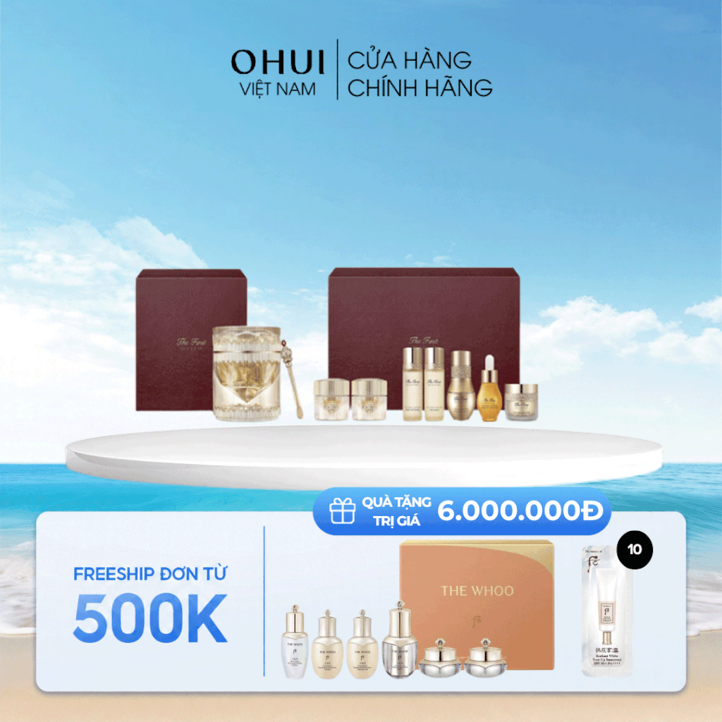 Bộ kem dưỡng trẻ hóa da từ bột kim cương OHUI The First Diadein Solitaire Cream