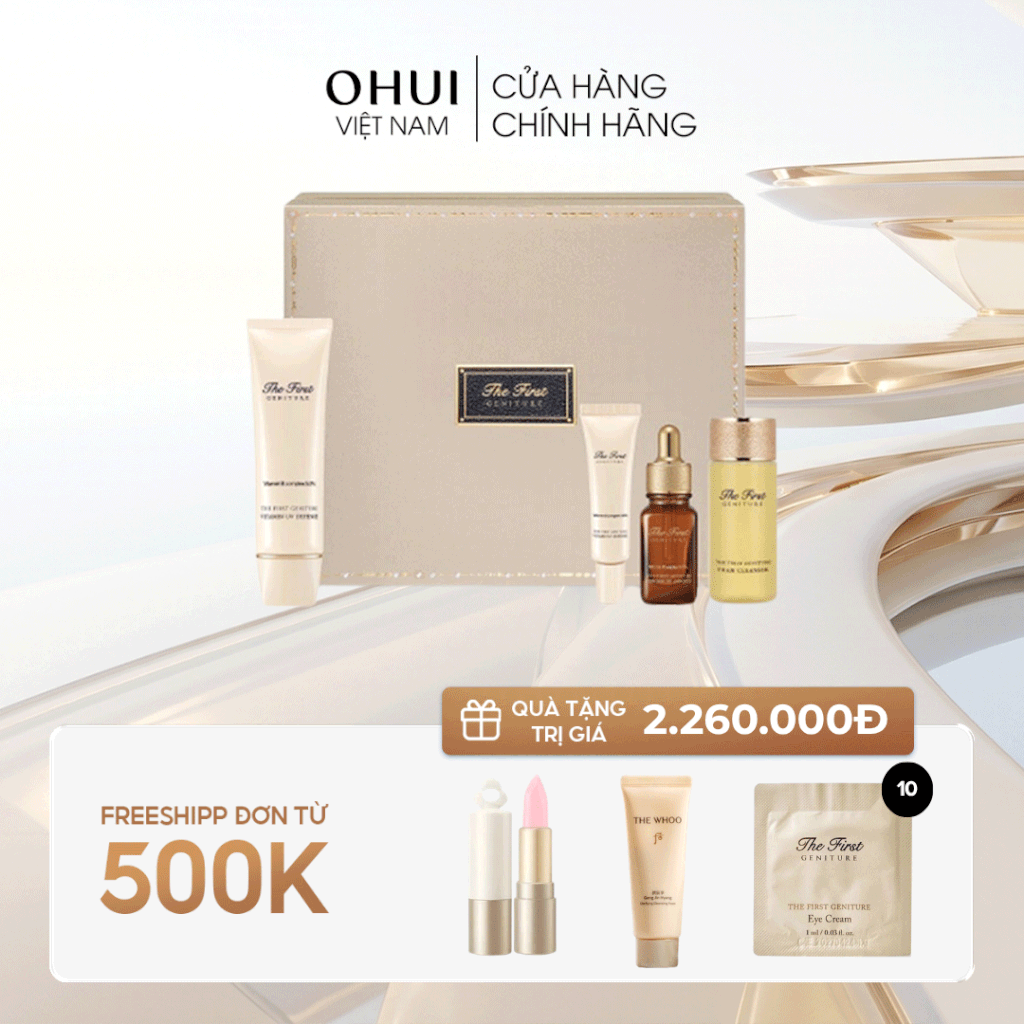 Bộ kem chống nắng dịu da và trẻ hóa Ohui The First Vitamin UV Defense