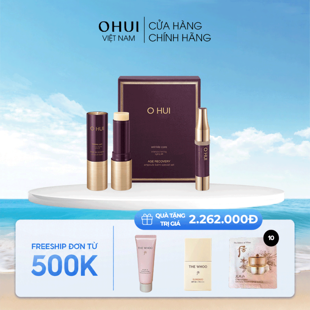 Thỏi Dưỡng Đa Năng Ohui Tím Ohui Age Recovery Ampoule Balm Special Set