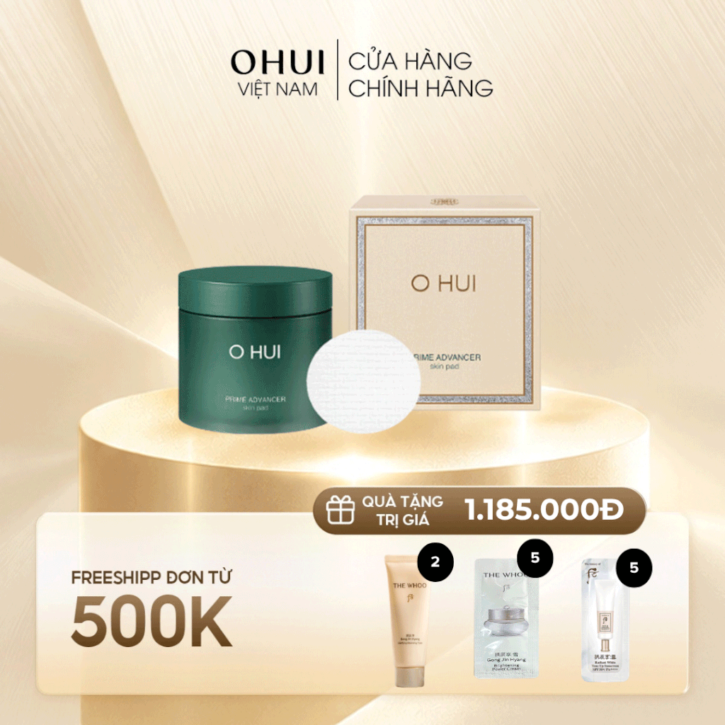 Bông Dưỡng Da Ohui Prime Advancer Skin Pad Trẻ Hóa Toàn Diện