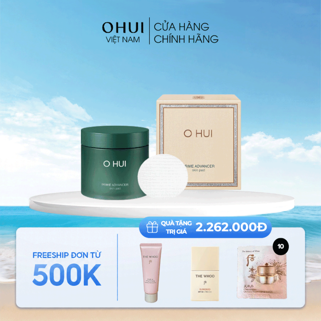 Bông Dưỡng Da Ohui Prime Advancer Skin Pad Trẻ Hóa Toàn Diện