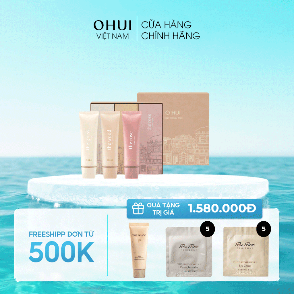 Bộ Kem Tay Ohui Hand Cream Trio Set