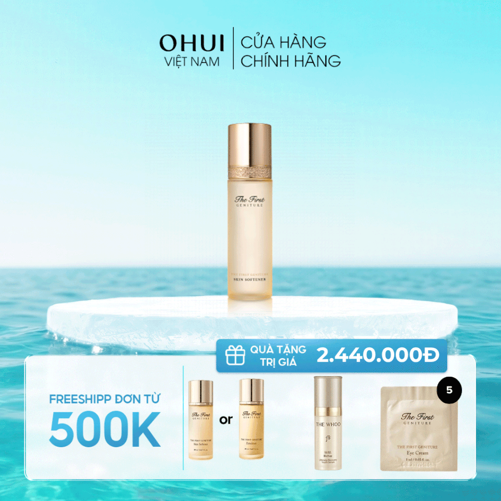 Nước cân bằng chống lão hóa da tái sinh da OHUI The First Geniture Skin Softener
