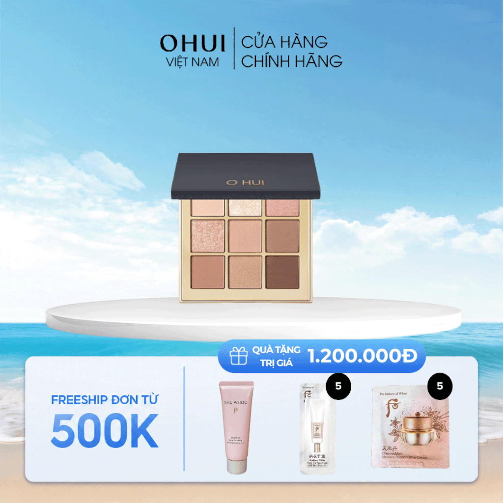 Bảng Phấn Mắt OHUI Real Color Eye Palette 9 Màu