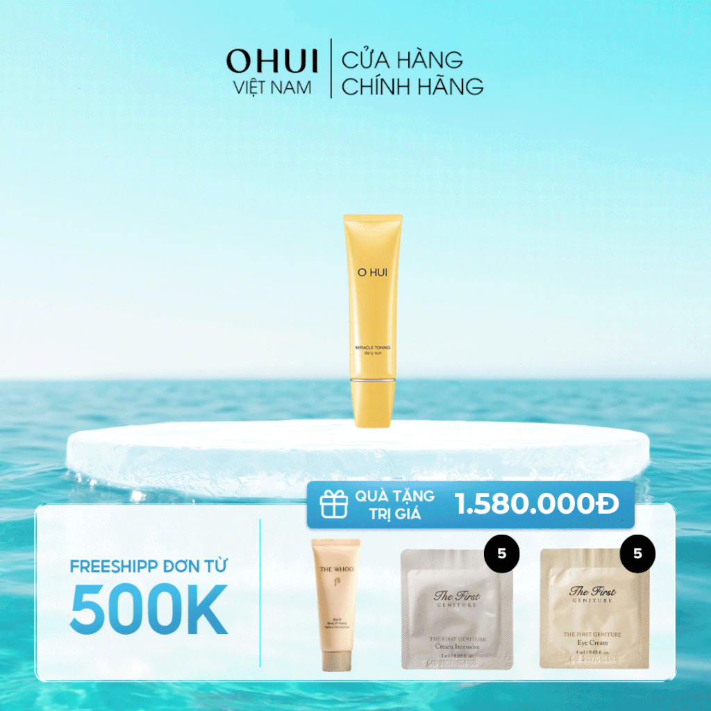 Kem Chống Nắng OHUI Miracle Toning Daily Sun SPF50+/PA++++