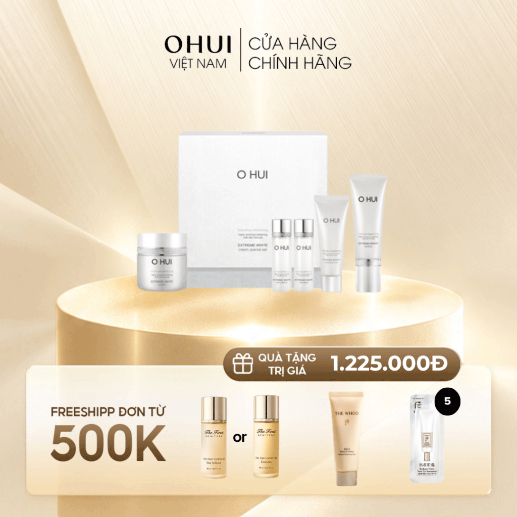 Bộ Kem Dưỡng Trắng Da Ohui Extreme White Cream Special Set