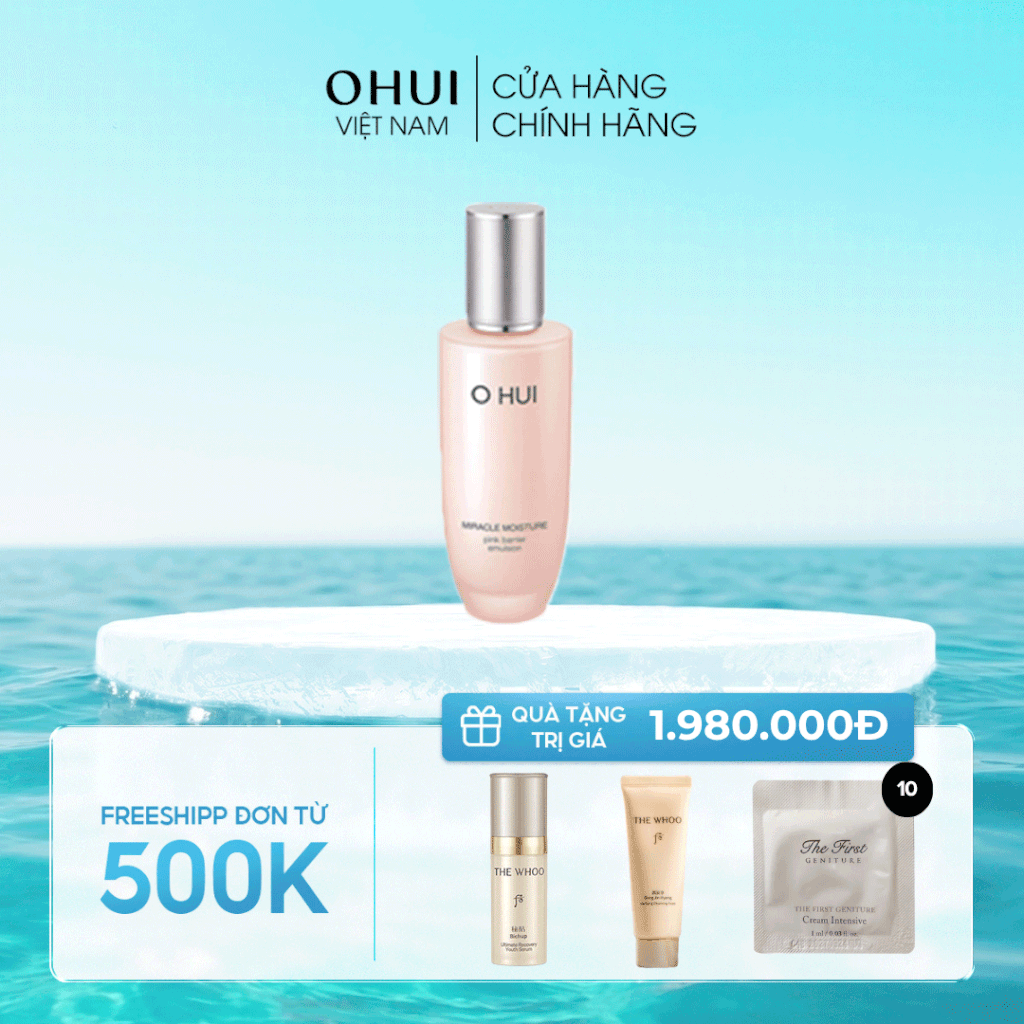 Sữa dưỡng da ẩm mượt OHUI Miracle Moisture Emulsion