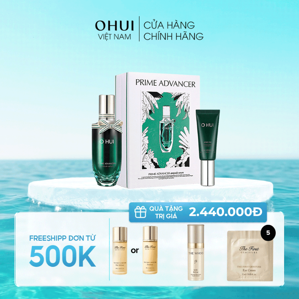 Bộ Tinh Chất Chống Lõa Hóa OHUI Prime Advancer Ampoule Serum Special Set