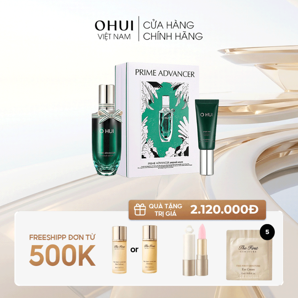 Bộ Tinh Chất Chống Lõa Hóa OHUI Prime Advancer Ampoule Serum Special Set