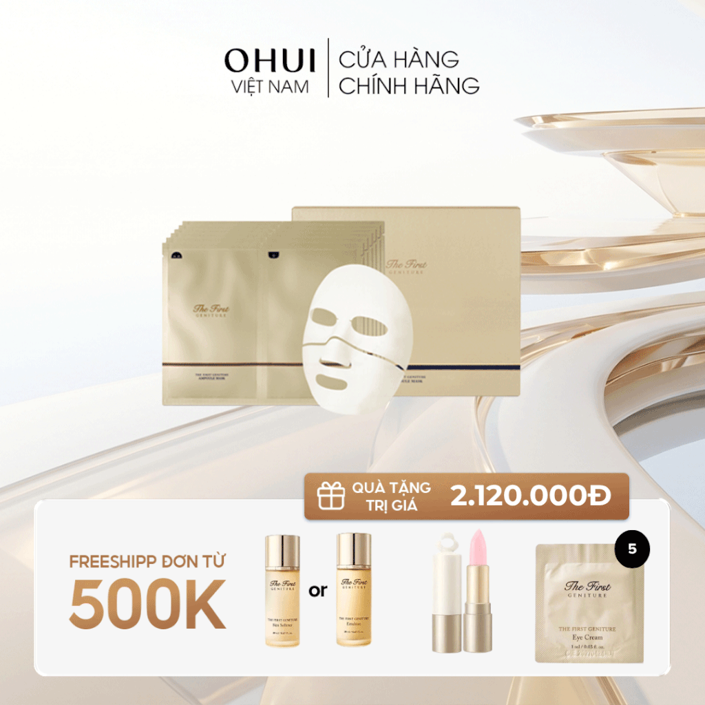 Set Mặt Nạ Trẻ hóa da OHUI The First Geniture Ampoule Mask