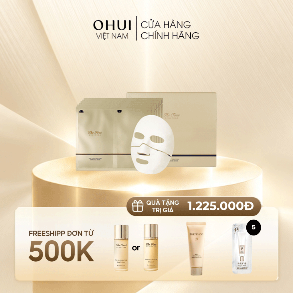 Set Mặt Nạ Trẻ hóa da OHUI The First Geniture Ampoule Mask