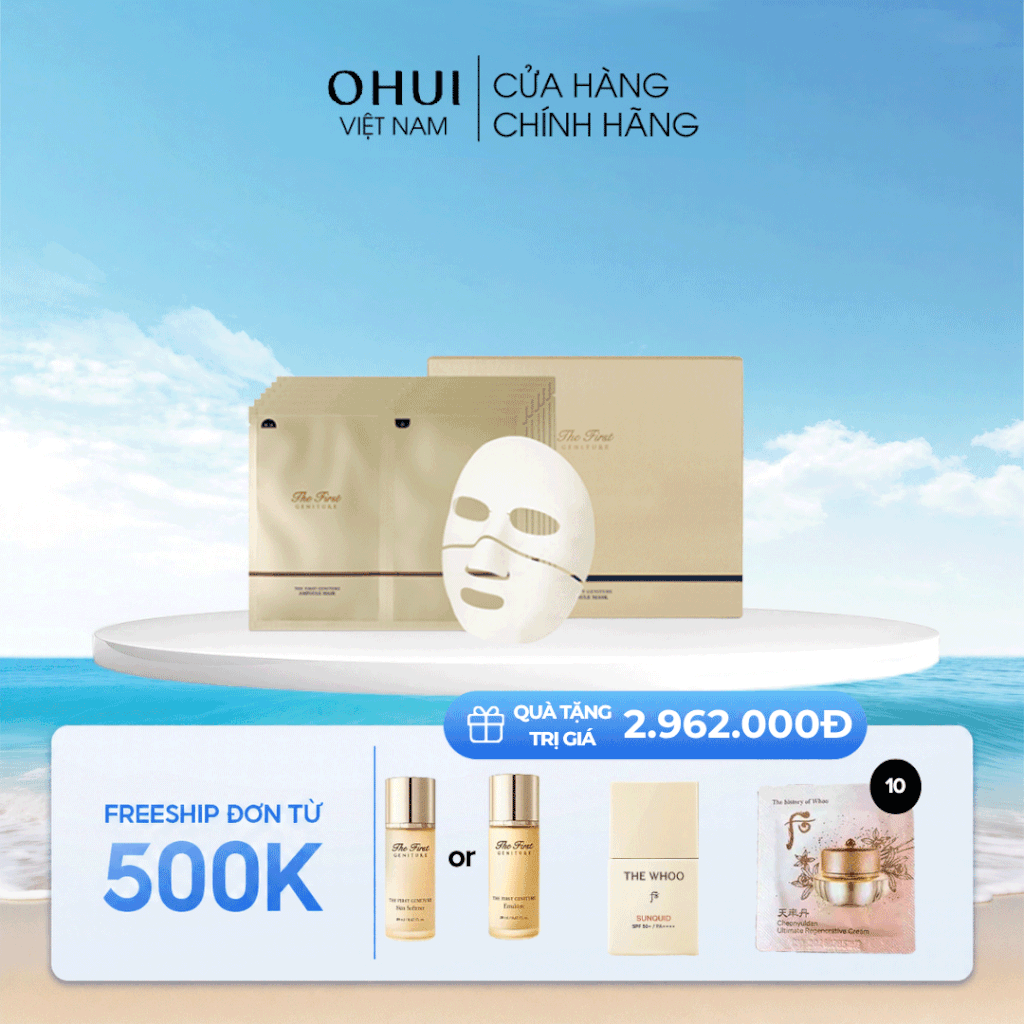 Set Mặt Nạ Trẻ hóa da OHUI The First Geniture Ampoule Mask