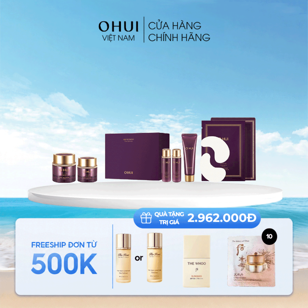 Bộ Kem Dưỡng Cải Thiện Nếp Nhăn Ohui Age Recovery Special Set