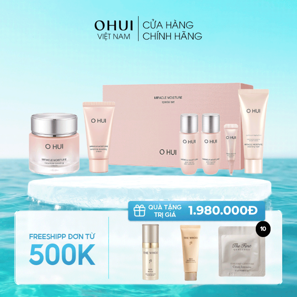 Bộ Kem Dưỡng Ohui Miracle Moisture Cream Special Set