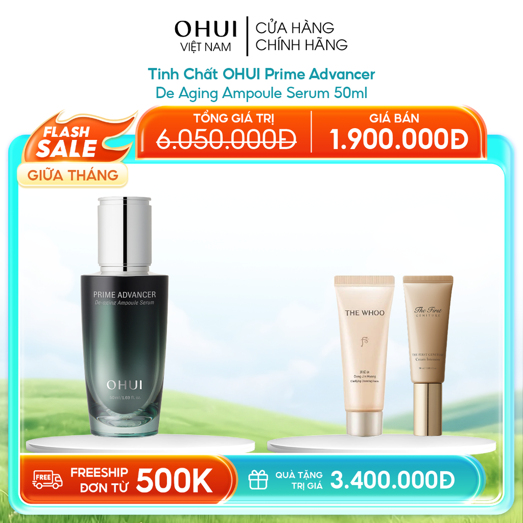Tinh Chất Ohui Prime Advancer De Aging Ampoule Serum