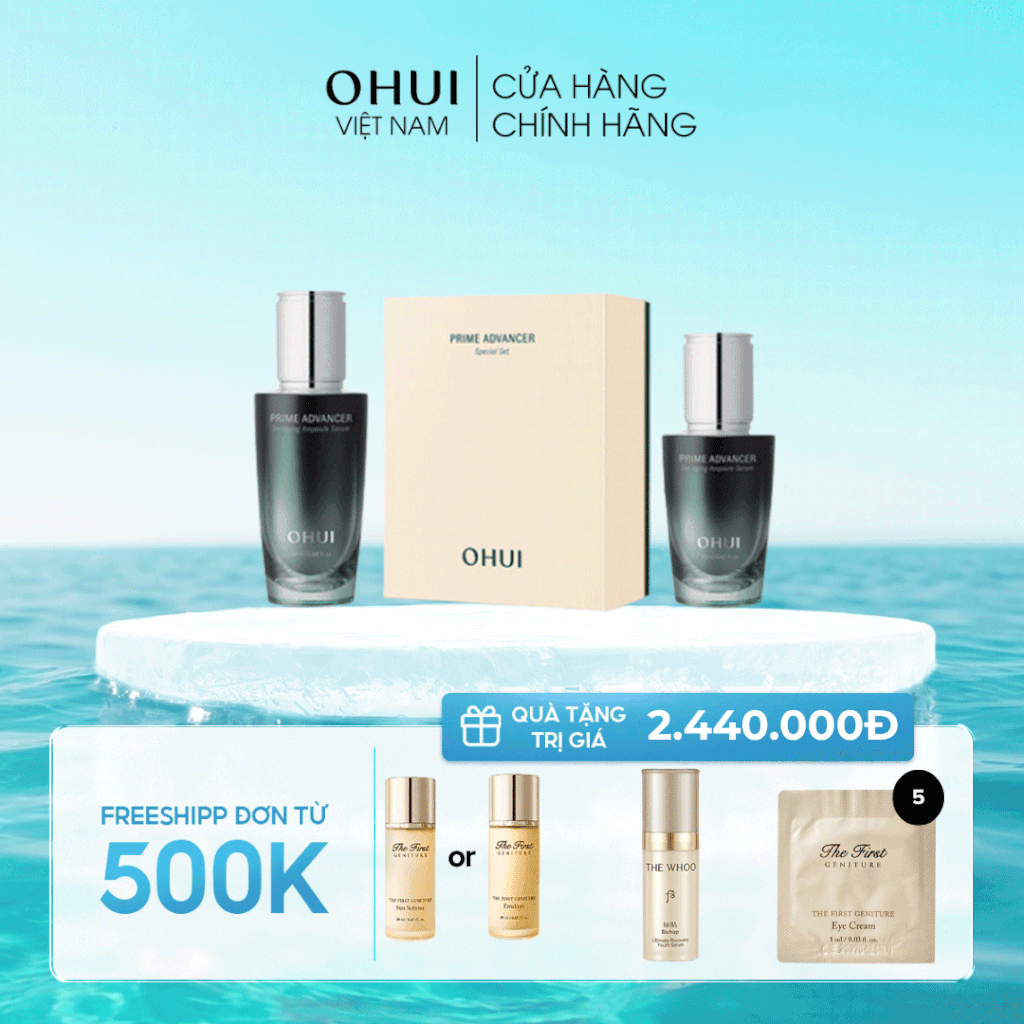 Bộ Tinh Chất Ohui Prime Advancer De Aging Ampoule Serum Special Set