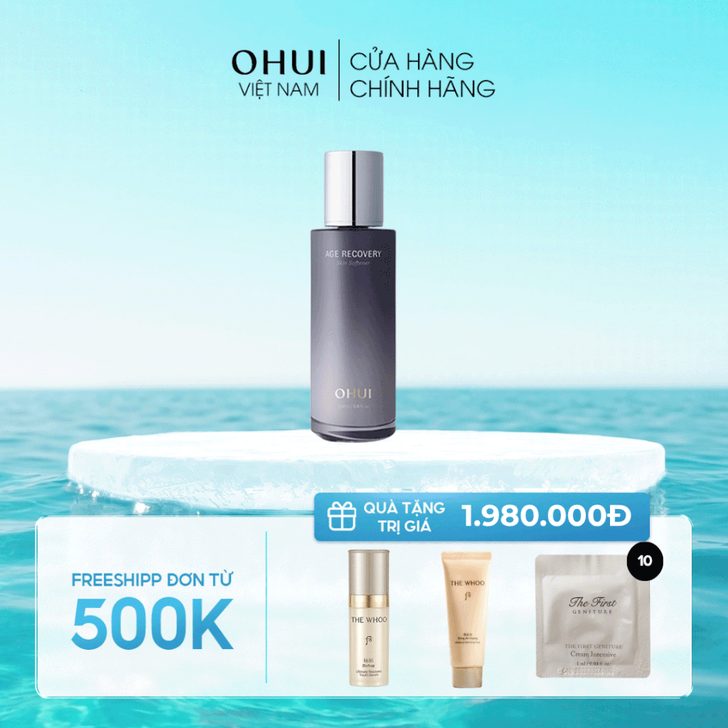 Nước cân bằng cải thiện nếp nhăn OHUI Age Recovery Skin Softener