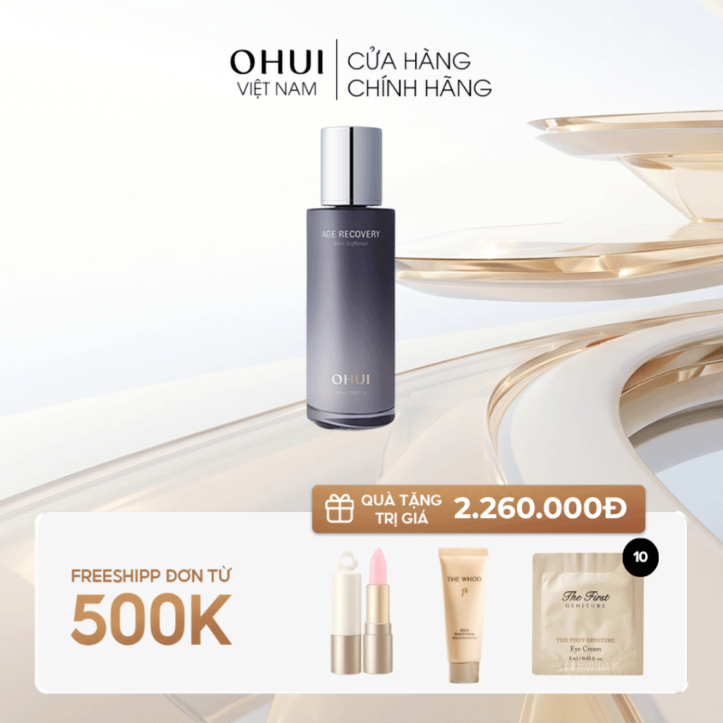 Nước cân bằng cải thiện nếp nhăn OHUI Age Recovery Skin Softener