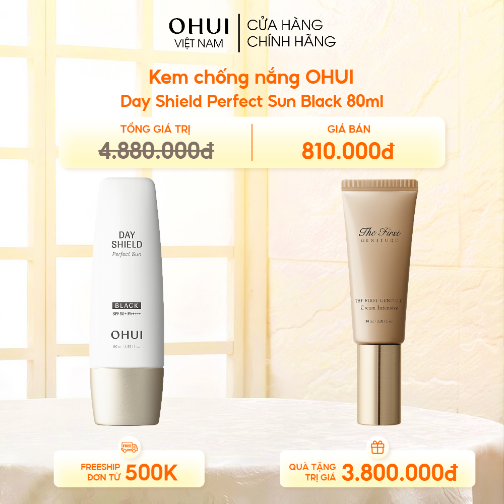 Kem chống nắng kiểm soát dầu OHUI Day Shield Perfect Sun Black