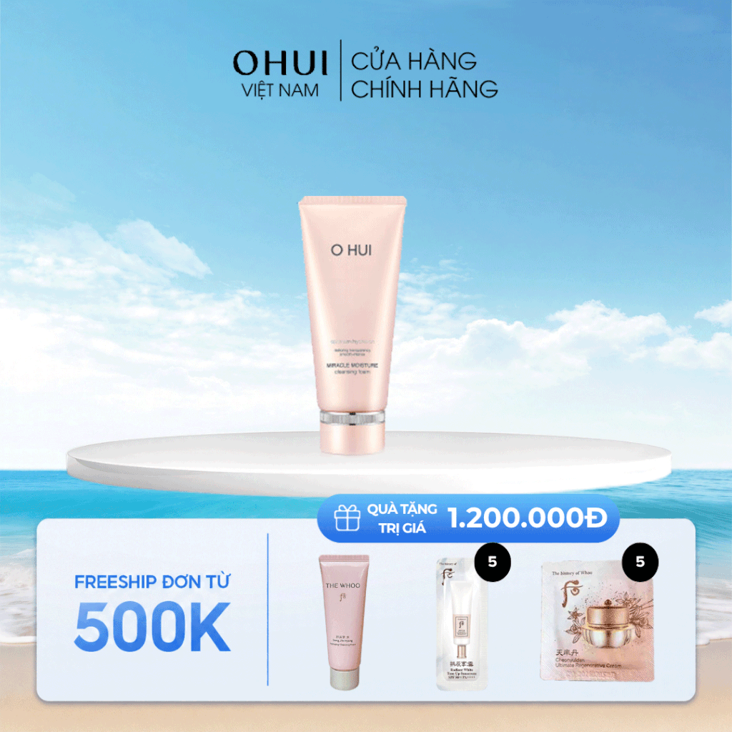 Sữa rửa mặt dưỡng ẩm OHUI Miracle Moisture Cleansing Foam