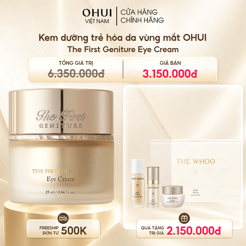 Kem dưỡng trẻ hóa da vùng mắt OHUI The First Geniture Eye Cream
