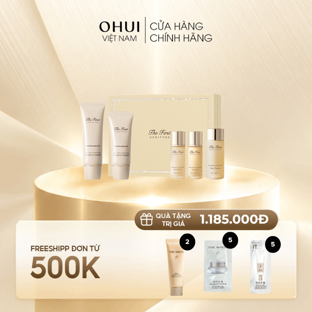 Bộ Kem Chống Nắng OHUI The First Geniture Vitamin UV Defence 2pcs Set