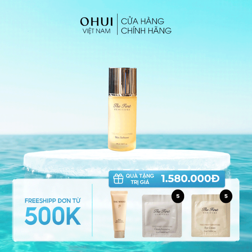 Nước cân bằng chống lão hóa da tái sinh da OHUI The First Geniture Skin Softener 60ml
