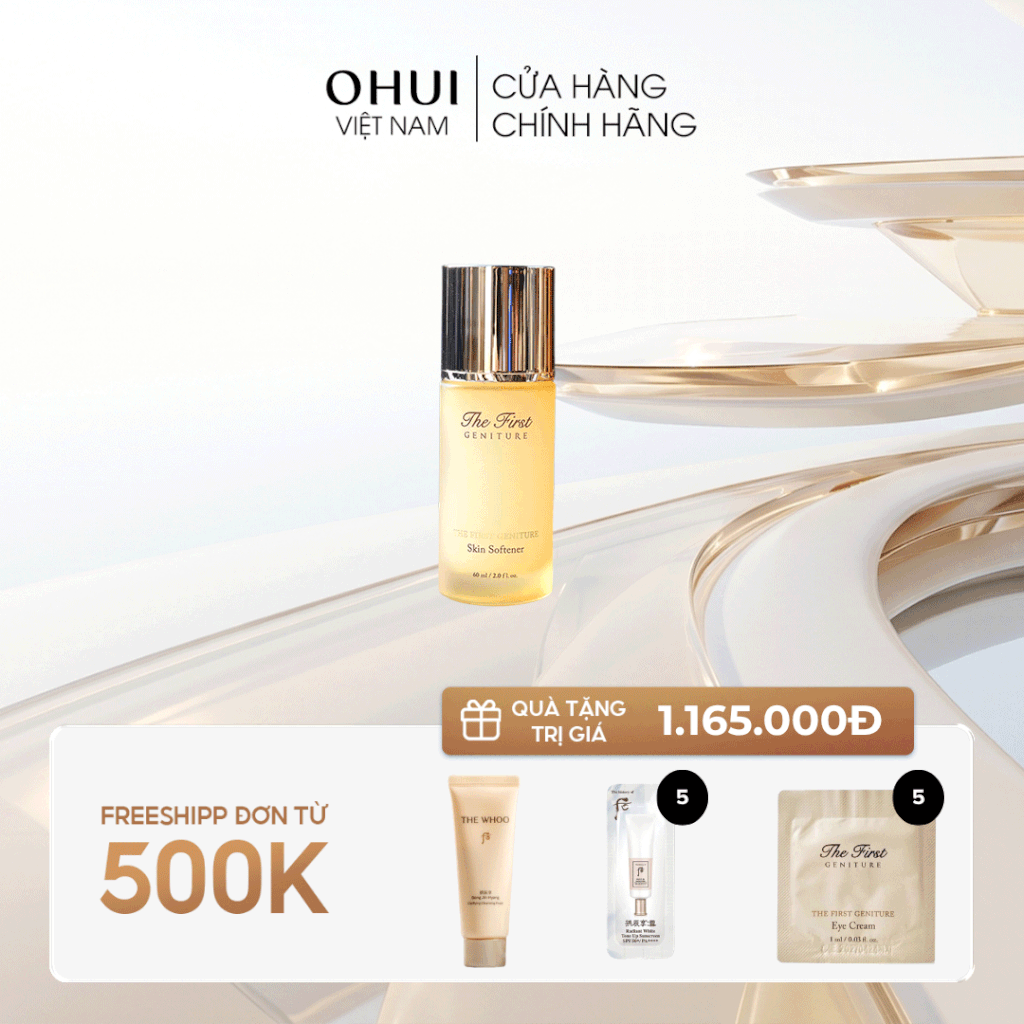 Nước cân bằng chống lão hóa da tái sinh da OHUI The First Geniture Skin Softener 60ml
